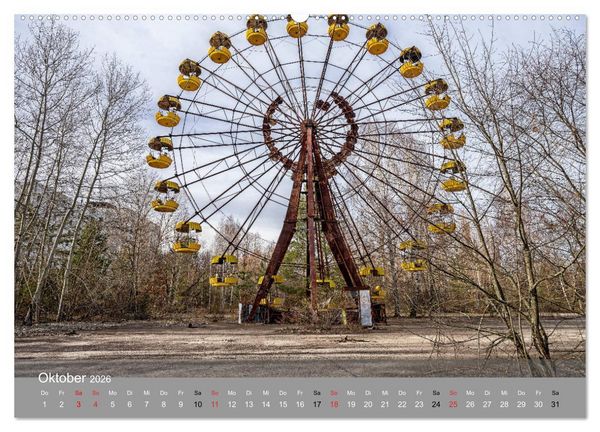 Produktbild: Tschernobyl - In der Sperrzone (hochwertiger Premium Wandkalender 2026 DIN A2 quer), Kunstdruck in Hochglanz