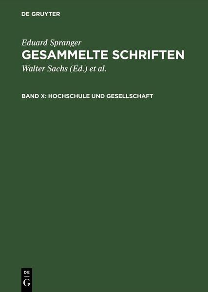 Produktbild: Hochschule und Gesellschaft