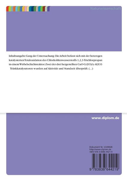 Produktbild: Untersuchungen zur heterogen katalysierten Totaloxidation von 1,2,3-Trichlorprop