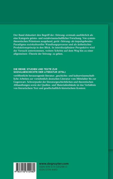 Produktbild: Das 'Prinzip St&ouml;rung' in den Geistes- und Sozialwissenschaften