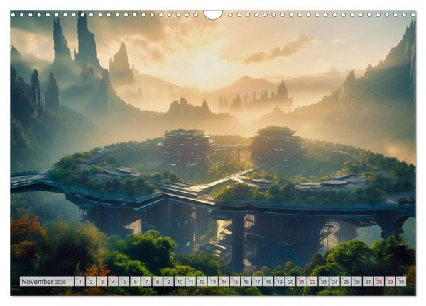Produktbild: Gigapolis (Wandkalender 2026 DIN A3 quer), CALVENDO Monatskalender