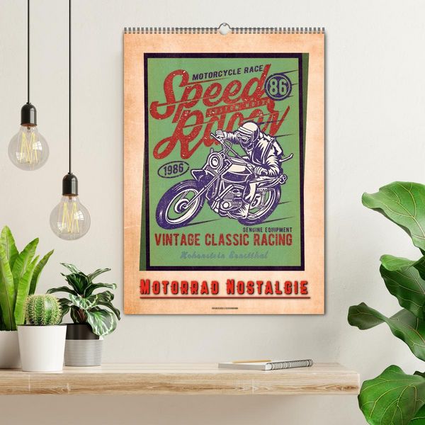 Produktbild: Motorrad Nostalgie (Wandkalender 2026 DIN A2 hoch), CALVENDO Monatskalender