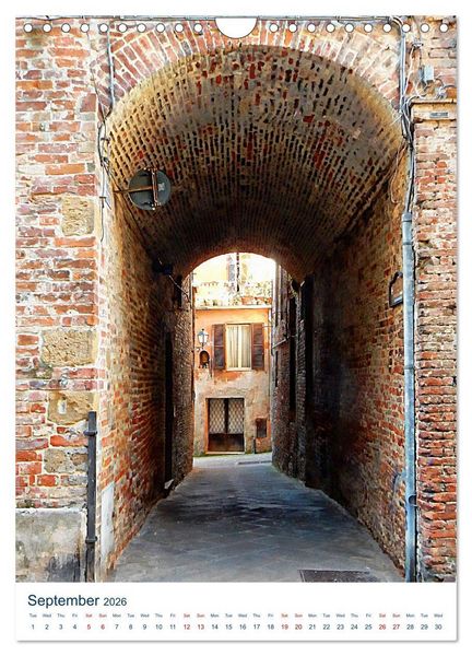 Produktbild: Umbrian Archways (Wall Calendar 2026 DIN A4 portrait), CALVENDO 12 Month Wall Calendar