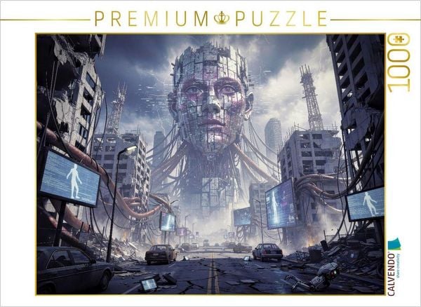 CALVENDO Puzzle Digitale Panik - Wenn Algorithmen lauter schreien. | 1000 Teile Lege-Größe 64x48cm Foto-Puzzle für glückliche Stunden