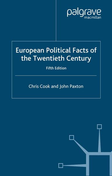 Produktbild: European Political Facts of the Twentieth Century