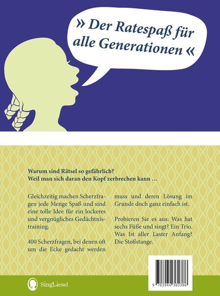 Produktbild: Das gro&szlig;e Scherzfragen-Quiz f&uuml;r Senioren