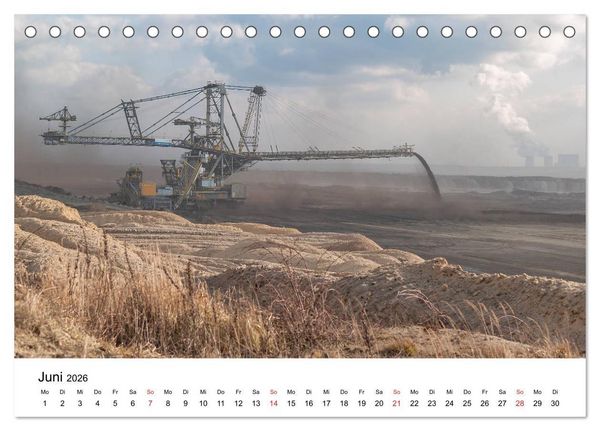 Produktbild: Bergbaulandschaften (Tischkalender 2026 DIN A5 quer), CALVENDO Monatskalender