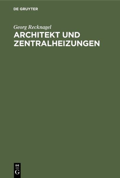 Produktbild: Architekt und Zentralheizungen