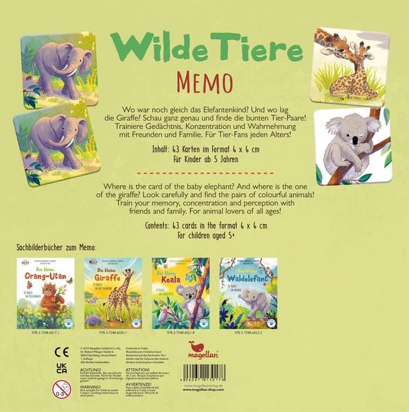 Produktbild: Wilde Tiere - Memo