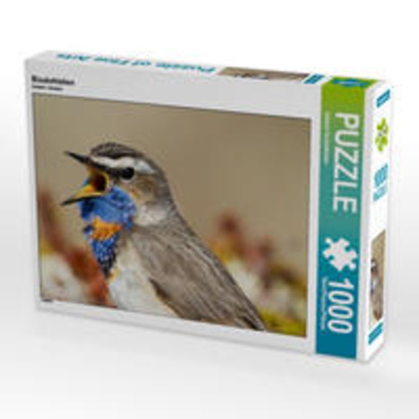 CALVENDO Puzzle Blaukehlchen 1000 Teile Lege-Größe 64 x 48 cm Foto-Puzzle Bild von Johann Schörkhuber