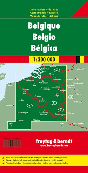 Belgien, Autokarte 1:300.000