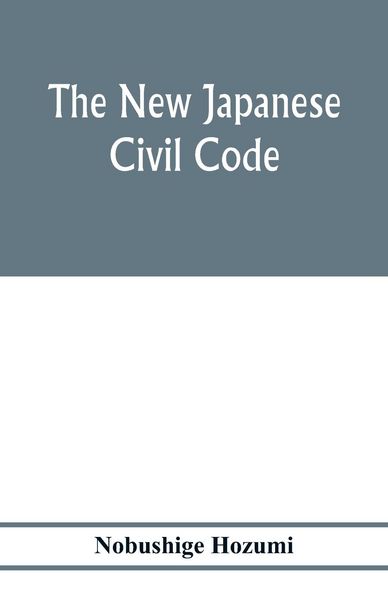 Produktbild: The new Japanese civil code