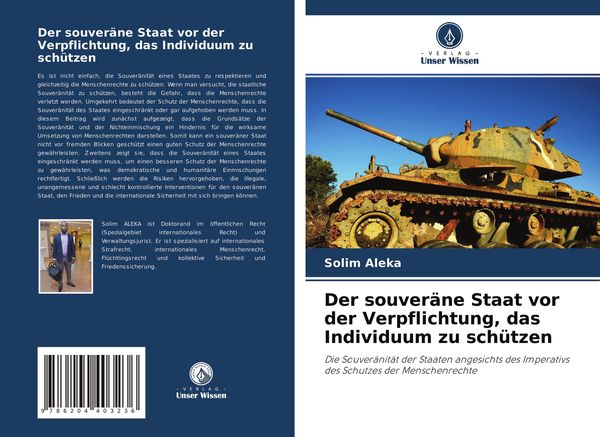 Der souveräne Staat vor der Verpflichtung, das Individuum zu schützen, Taschenbuch von Solim Aleka, Verlag Unser Wissen, 9786204403236