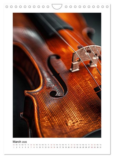 Produktbild: Violin Enjoyment (Wall Calendar 2026 DIN A4 portrait), CALVENDO 12 Month Wall Calendar