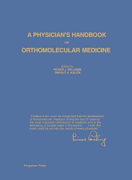 Produktbild: A Physician's Handbook on Orthomolecular Medicine