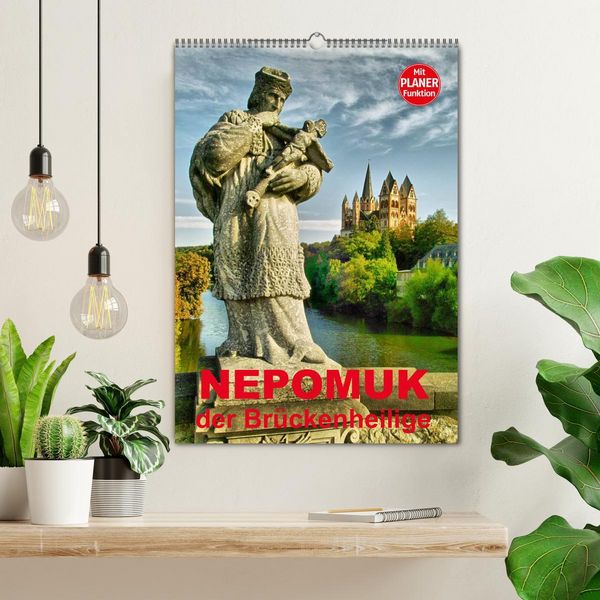 Produktbild: Nepomuk - Der Br&uuml;ckenheilige (Wandkalender 2026 DIN A2 hoch), CALVENDO Monatskalender