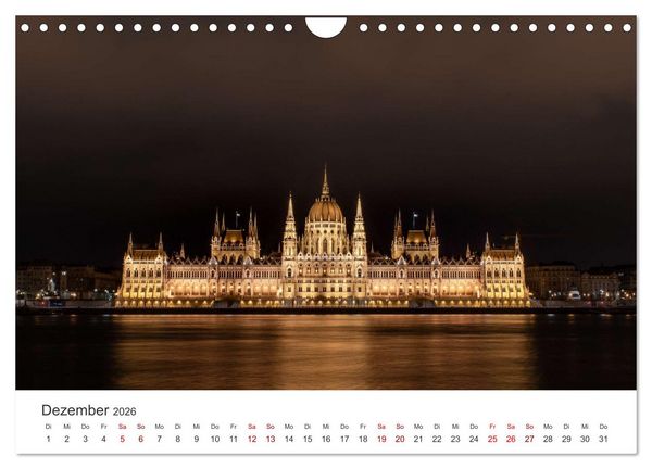 Produktbild: Budapest - Ungarns einzigartige Hauptstadt an der Donau. (Wandkalender 2026 DIN A4 quer), CALVENDO Monatskalender