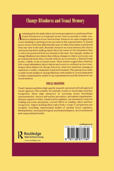 Produktbild: Change Blindness and Visual Memory