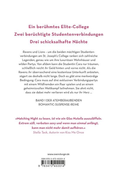 Produktbild: Matching Night, Band 1: K&uuml;sst du den Feind? (Gewinner des Lovelybooks-Leserpreises 2021)