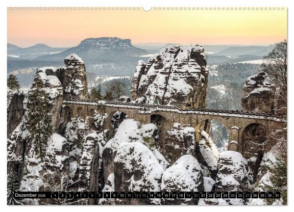 Produktbild: Wundersch&ouml;nes Elbsandsteingebirge (Wandkalender 2026 DIN A2 quer), CALVENDO Monatskalender