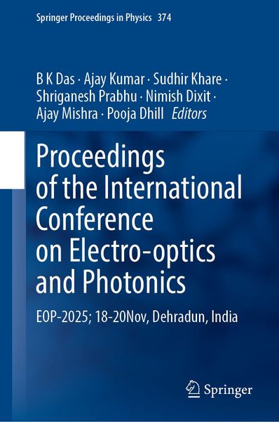 Produktbild: Proceedings of the International Conference on Electro-optics and Photonics