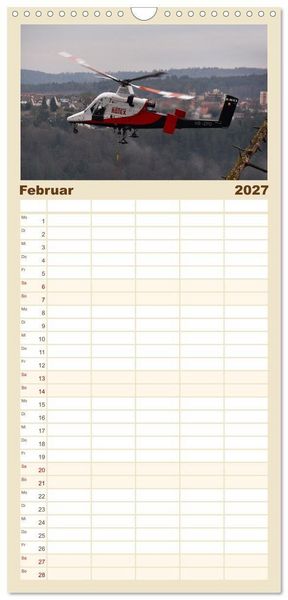Produktbild: Familienplaner 2027 - Wo Kraft schwebt und Pr&auml;zision fliegt mit 5 Spalten (Wandkalender, 21 x 45 cm) CALVENDO