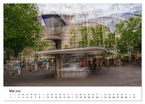 Produktbild: Berlin &ndash; Ikonen in Mehrfachbelichtung (Wandkalender 2026 DIN A4 quer), CALVENDO Monatskalender