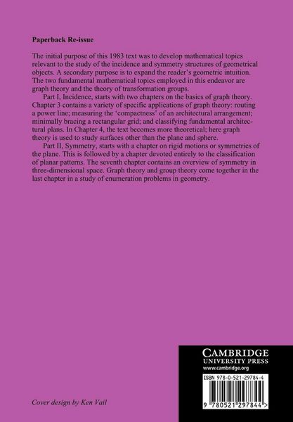 Produktbild: Incidence and Symmetry in Design and Architecture