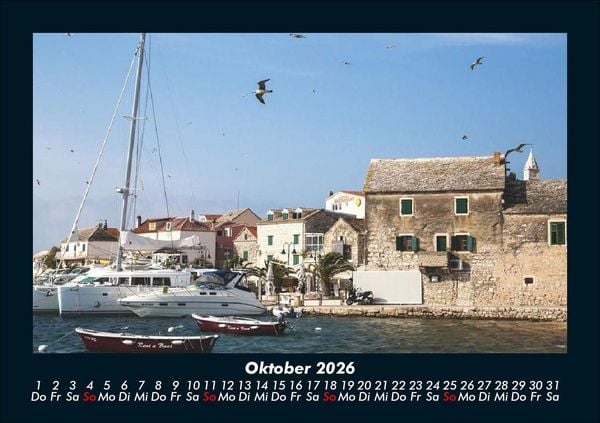Produktbild: Boote und Segelschiffe 2026 Fotokalender DIN A5