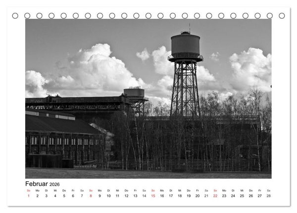 Produktbild: Bochum Black and White (Tischkalender 2026 DIN A5 quer), CALVENDO Monatskalender