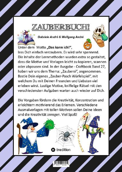 Produktbild: Craftbook - 100 Seiten Magie - Zauberw&ouml;rter - Zauberschrift - Zauberw&uuml;rfelspiel - Magier - Zauberspruch - R&auml;tsel
