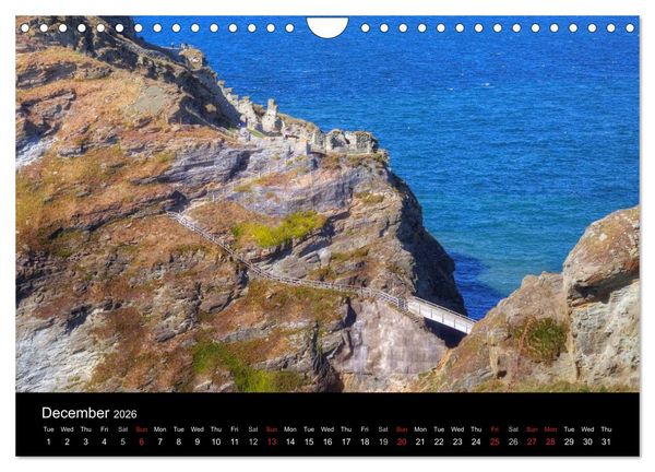 Produktbild: Cornwall (Wall Calendar 2026 DIN A4 landscape), CALVENDO 12 Month Wall Calendar
