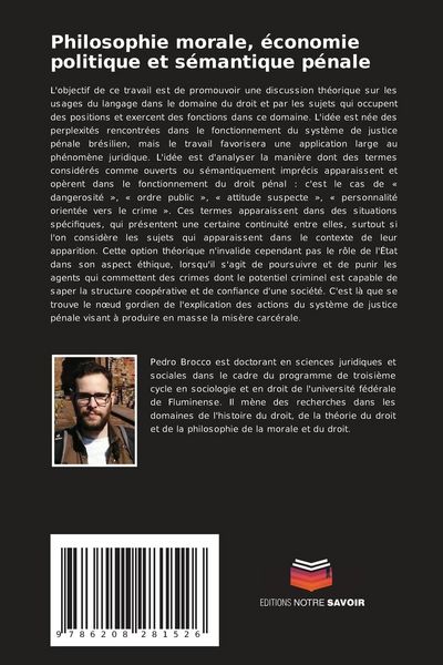 Produktbild: Philosophie morale, &eacute;conomie politique et s&eacute;mantique p&eacute;nale