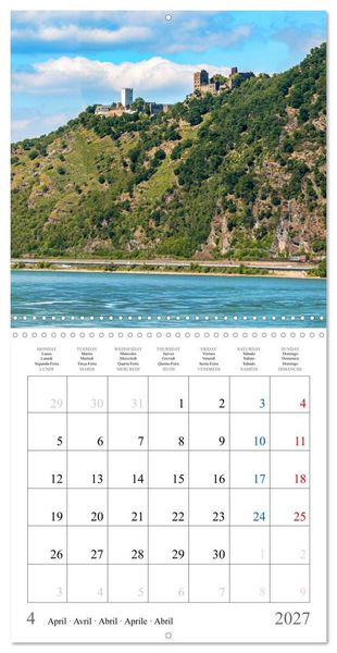 Produktbild: Castles and Palaces in the Middle Rhine Valley (Wall Calendar 2027 12 &times; 12 Inch) CALVENDO 12 Month Wall Calendar