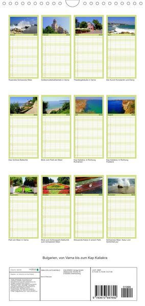 Produktbild: Familienplaner Bulgarien, von Varna bis zum Kap Kaliakra (Wandkalender 2022 , 21 cm x 45 cm, hoch)