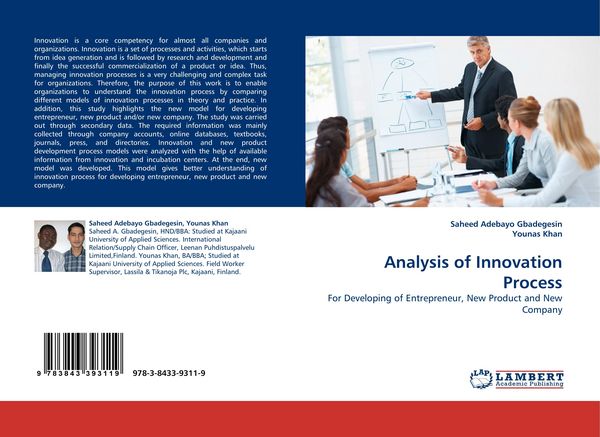 Produktbild: Analysis of Innovation Process
