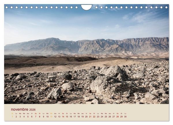 Produktbild: Entre pierres et sable (Calendrier mural 2026 DIN A4 vertical), CALVENDO calendrier mensuel