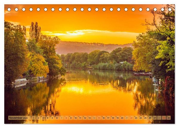 Produktbild: T&uuml;bingen - Impressionen aus der Universit&auml;tsstadt (Tischkalender 2026 DIN A5 quer), CALVENDO Monatskalender