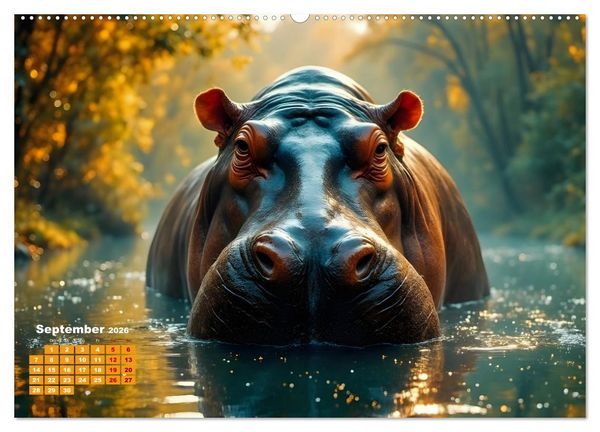 Produktbild: Wildlife im Fokus - Begegnungen auf Augenh&ouml;he (Wandkalender 2026 DIN A2 quer), CALVENDO Monatskalender