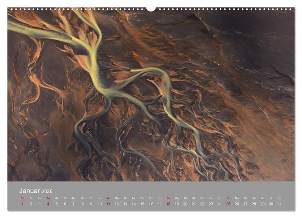 Produktbild: Naturkunst - Luftbilder (Wandkalender 2026 DIN A2 quer), CALVENDO Monatskalender