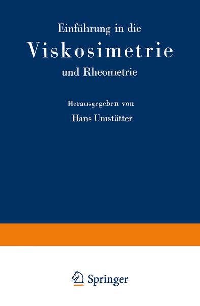 Produktbild: Einf&uuml;hrung in die Viskosimetrie und Rheometrie