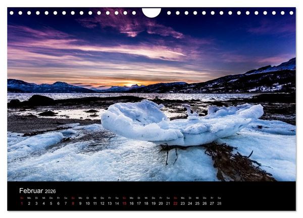 Produktbild: Norwegen, Landschaften in Schnee und Eis (Wandkalender 2026 DIN A4 quer), CALVENDO Monatskalender