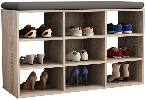 Produktbild: Holz Regal Schuhschrank Schuhregal Hinsol XS