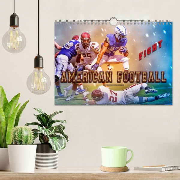 Produktbild: American Football - Fight (Wandkalender 2026 DIN A4 quer), CALVENDO Monatskalender