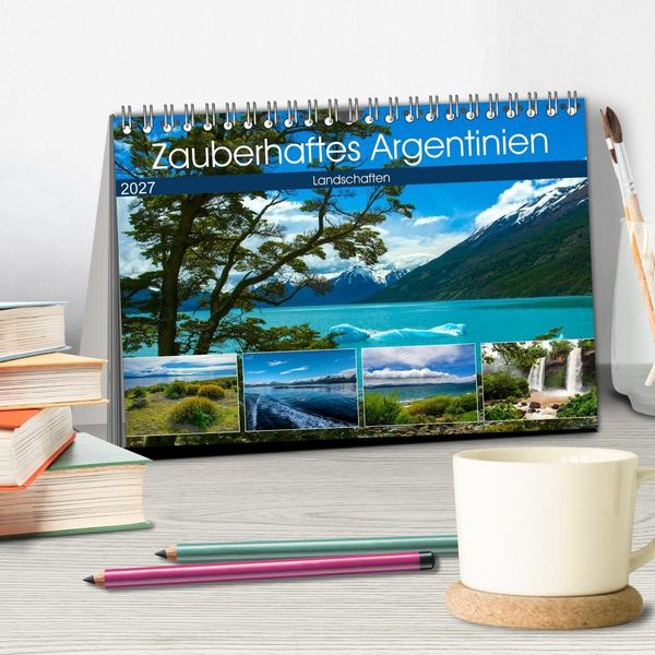 Produktbild: Zauberhaftes Argentinien (Tischkalender 2027 DIN A5 quer), CALVENDO Monatskalender