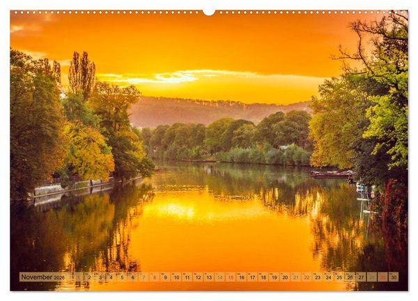 Produktbild: T&uuml;bingen - Impressionen aus der Universit&auml;tsstadt (hochwertiger Premium Wandkalender 2026 DIN A2 quer), Kunstdruck in Hochglanz