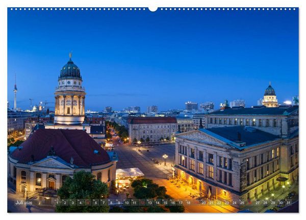 Produktbild: Berlin von oben (Wandkalender 2026 DIN A2 quer), CALVENDO Monatskalender