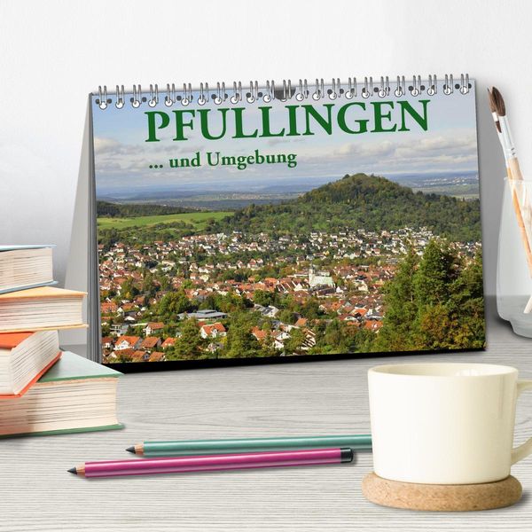 Produktbild: Pfullingen ... und Umgebung (Tischkalender 2026 DIN A5 quer), CALVENDO Monatskalender