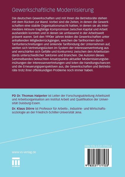 Produktbild: Gewerkschaftliche Modernisierung