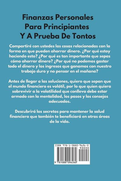 Produktbild: FINANZAS PERSONALES PARA PRINCIPIANTES